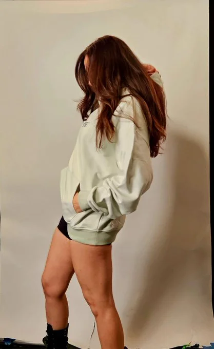 Miggles mint hoodie back view